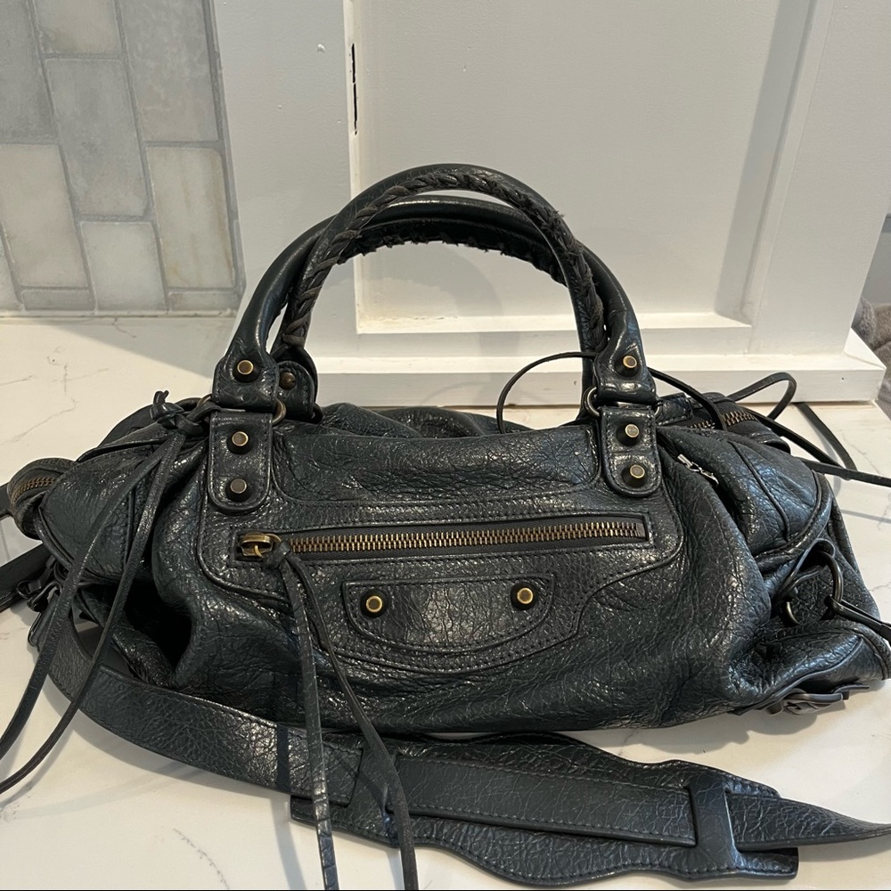 Balenciaga Bag Charcoal Gray